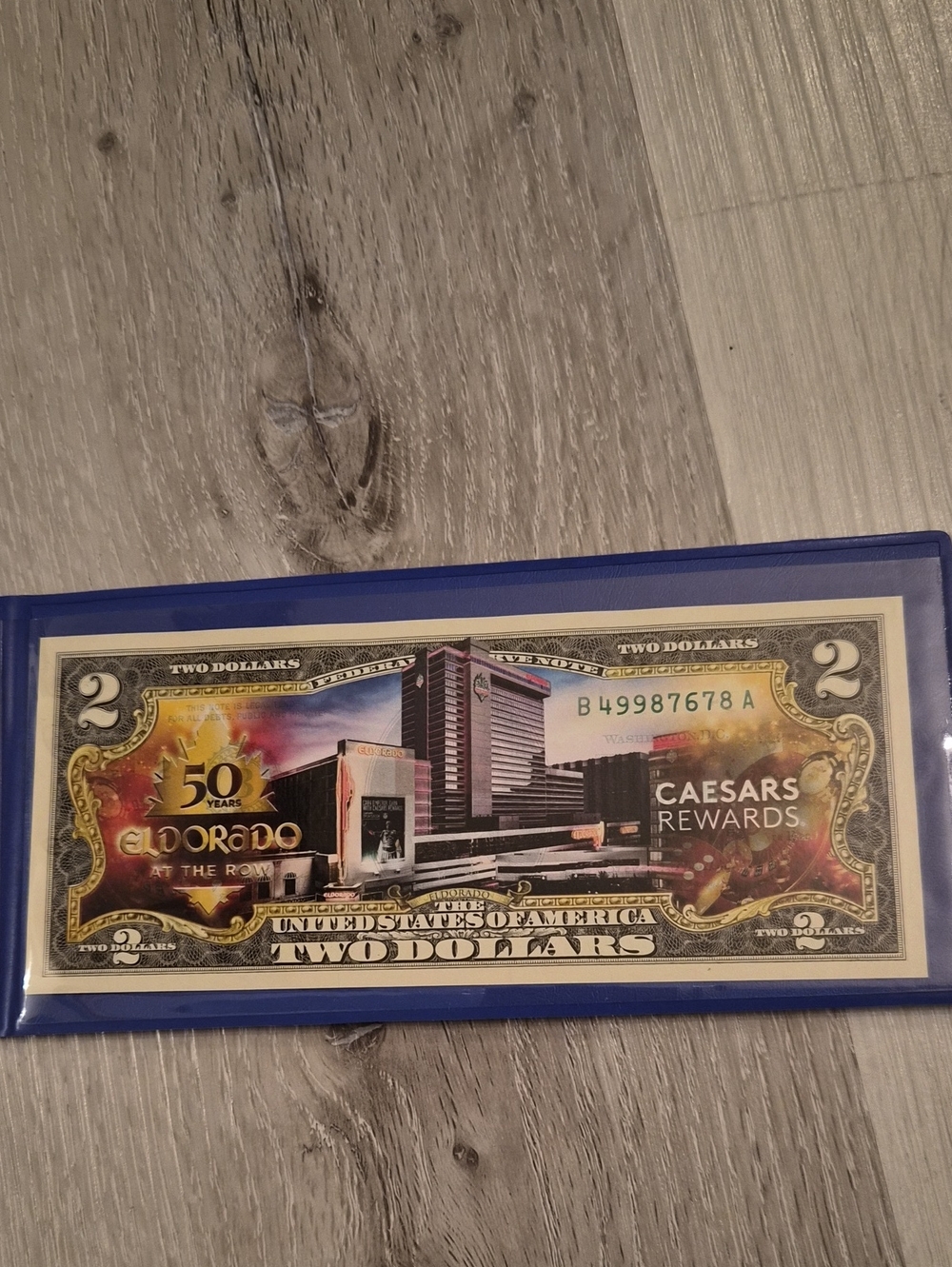 Commemorative Two Dollar Display Bill - Blue Sleeve